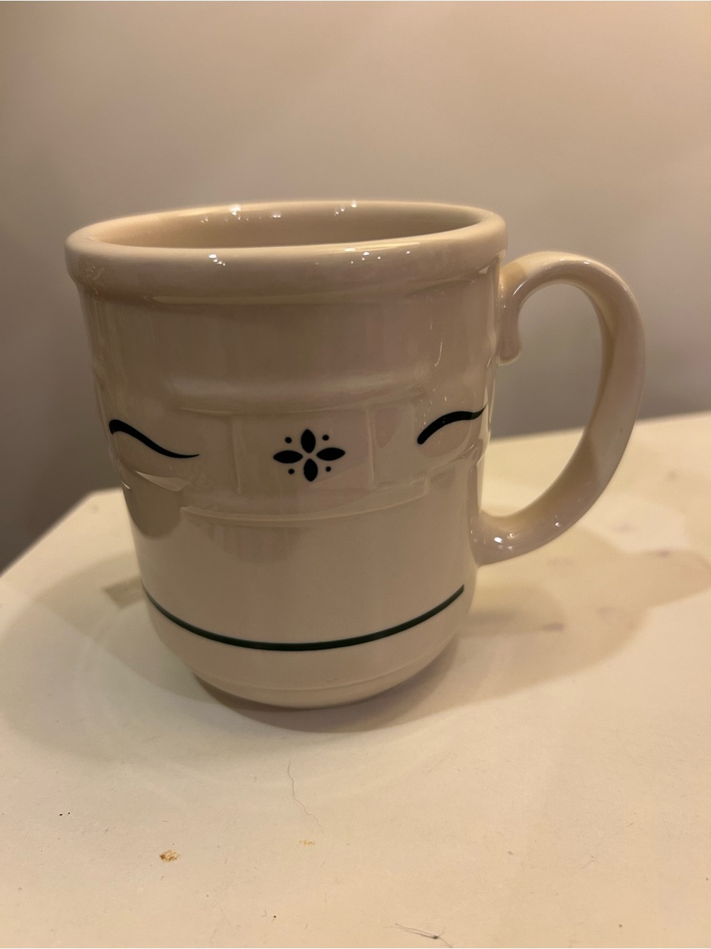 Longaberger Woven Traditions Classic Blue Mug